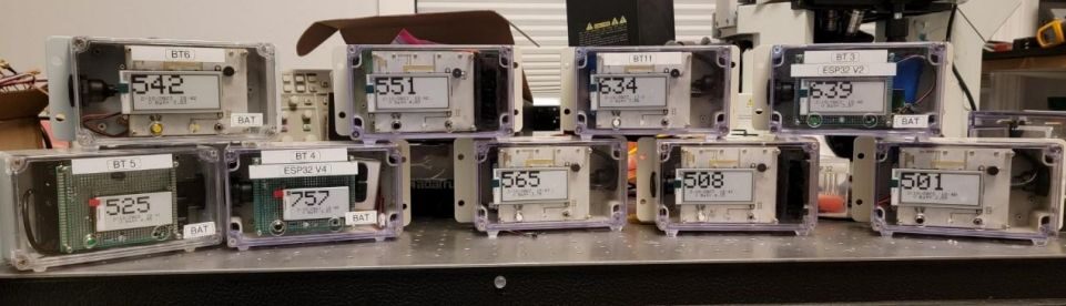 Low-cost CO₂ sensors built for the study